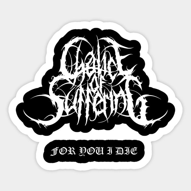 Chalice of Suffering - Logo and Title Sticker by COSJohn